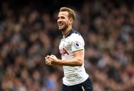 LONDON, ENGLAND - FEBRUARY 26:  Harry Kane of Tottenham Hotspur celebrates as he scores his teams third goal and completes his hattrick during the Premier League match between Tottenham Hotspur and Stoke City at White Hart Lane on February 26, 2017 in London, England.  (Photo by Michael Regan/Getty Images)